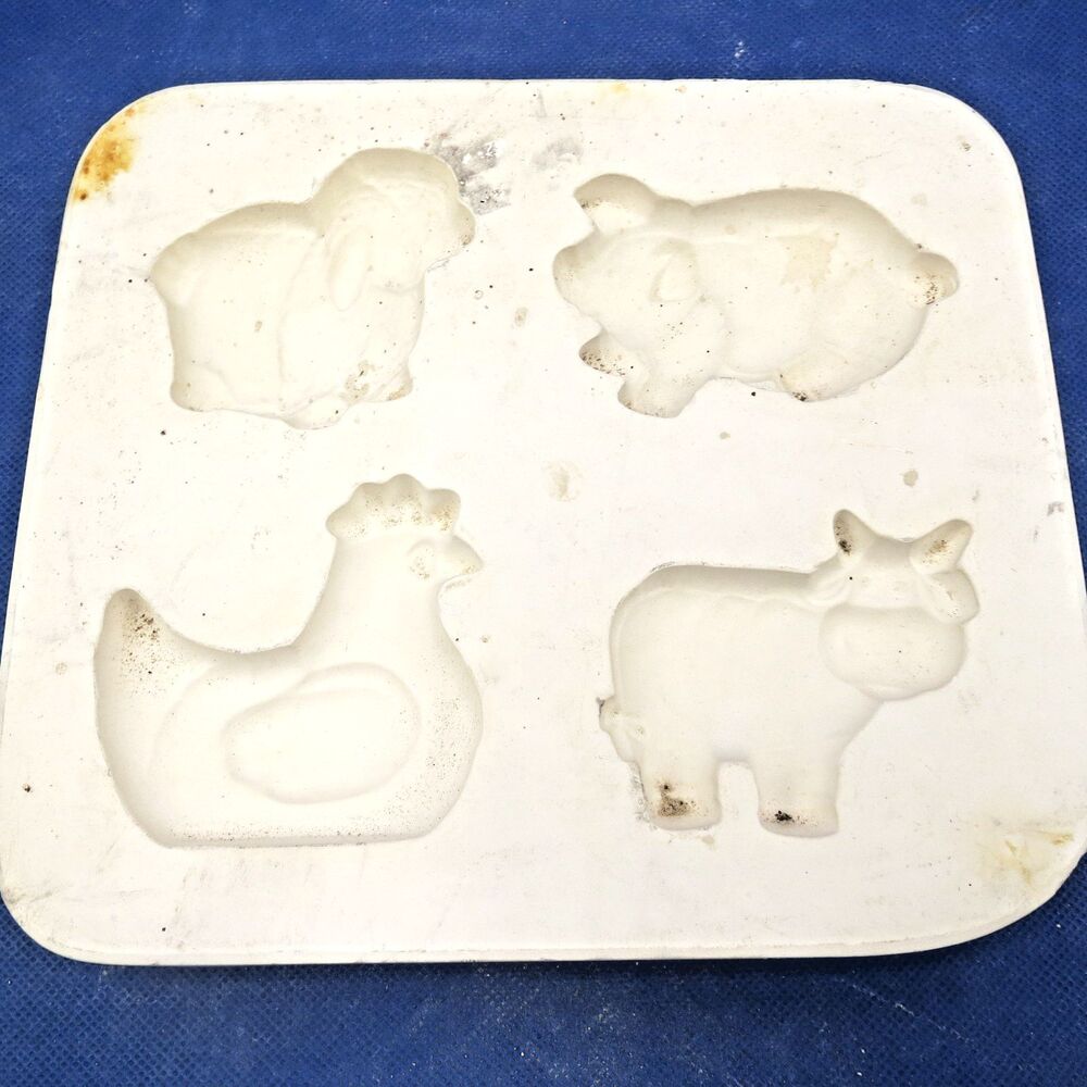 Kimple Vintage 1985 Farm Animal Magnet Slip Mold #894